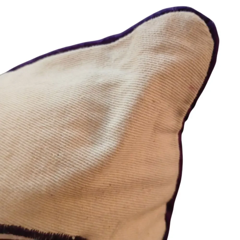 Neema Crafts Purple Teal Hippo Hippopotamus Handmade Throw‎ Pillow 14
